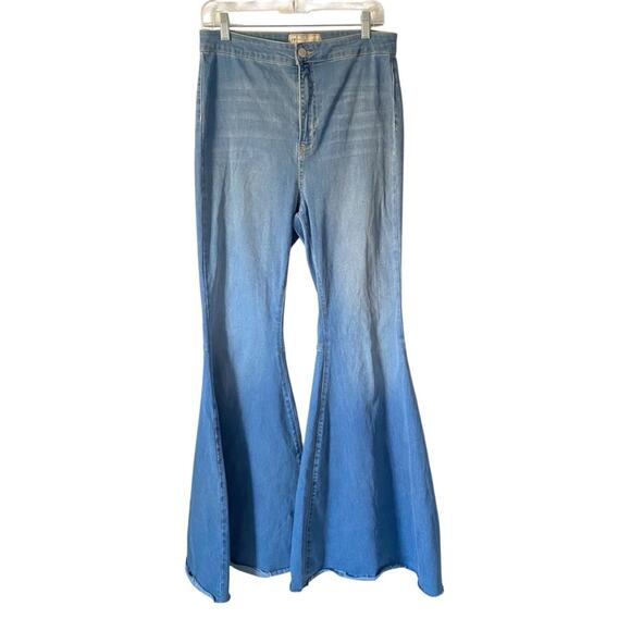 Free People Just Float On Flared Jeans Bell Bottom size 30 High Rise Waist - Picture 3 of 9